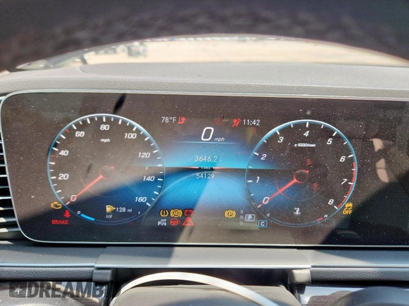 2020 Mercedes-Benz GLE 350 with VIN 4JGFB4JB0LA290875, listed as a Copart auction lot 60895875 with 54,129 mi miles and Salvage title. Bid and sale history available at DreamBid. Image 9.