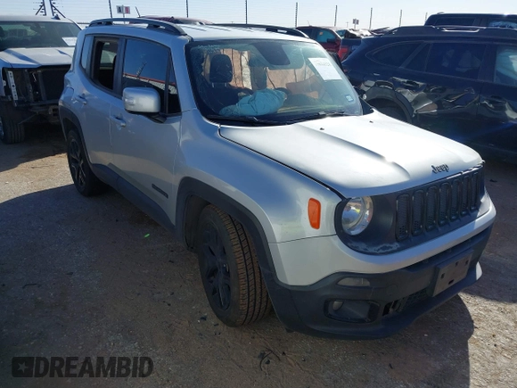2017 Jeep Renegade Latitude with VIN ZACCJABB0HPG46904, listed as a IAAI auction lot 41844524 with Not Provided miles. Bid and sale history available at carsss.com. Image 1.