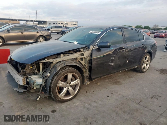 2007 Lexus GS 350 with VIN JTHBE96SX70025746, listed as a Copart auction lot 52693505 with 238,391 mi miles and Salvage Title. Bid and sale history available at carsss.com. Image 1.