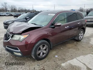 2013 Acura MDX Tech Pkg with VIN 2HNYD2H36DH505103, listed as a Copart auction lot 45061815 with 180,584 mi miles and Non Repairable. Bid and sale history available at carsss.com. Image 1.
