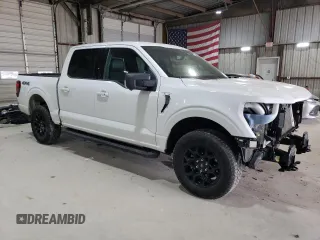 2024 Ford F-150 XLT with VIN 1FTFW3L57RKD55363, listed as a Copart auction lot 49289765 with 23,047 mi miles and Salvage Title. Bid and sale history available at carsss.com. Image 4.