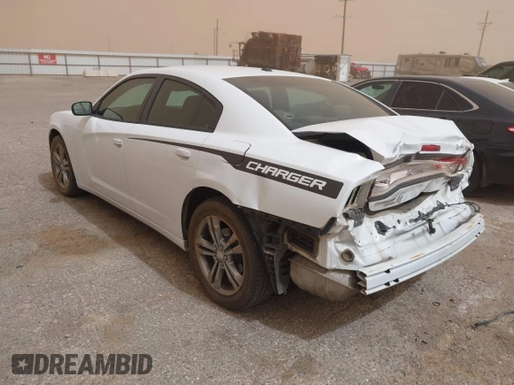 2014 Dodge Charger SXT with VIN 2C3CDXJG4EH232419, listed as a IAAI auction lot 41791324 with 127,910 mi miles. Bid and sale history available at carsss.com. Image 3.