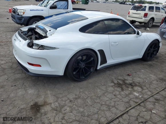 2014 Porsche 911 GT3 with VIN WP0AC2A91ES183473, listed as a Copart auction lot 68821754 with 26,744 mi miles and Salvage Title. Bid and sale history available at carsss.com. Image 3.