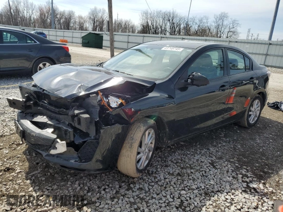 2012 Mazda 3 i Grand Touring with VIN JM1BL1W80C1543611, listed as a Copart auction lot 49748745 with Not Provided miles and Salvage Title. Bid and sale history available at carsss.com. Image 1.
