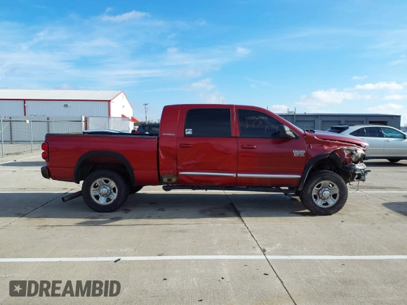 2007 Dodge 2500 SLT with VIN 3D7KS29A07G771077, listed as a IAAI auction lot 41067404 with 357,874 mi miles and . Bid and sale history available at DreamBid. Image 14.