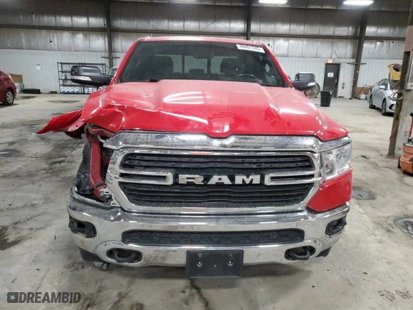 2021 Ram 1500 Big Horn with VIN 1C6SRFBT1MN800685, listed as a Copart auction lot 48401345 with 69,211 mi miles and Salvage Title. Bid and sale history available at carsss.com. Image 5.