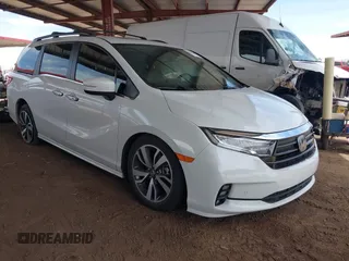 2021 Honda Odyssey Touring z VIN 5FNRL6H85MB034888, wystawiony jako IAAI lot #42386984 z przebiegiem 40 514 mil mil oraz . Historia ofert i sprzedaży dostępna na DreamBid. Obrazek 1.