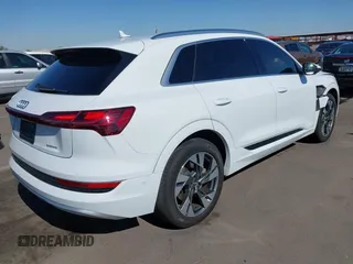 2021 Audi e-tron Premium Plus with VIN WA1LAAGE6MB002079, listed as a IAAI auction lot 42116578 with 48,357 mi miles. Bid and sale history available at carsss.com. Image 4.