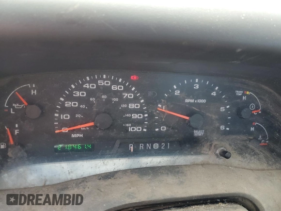 2002 Ford Super Duty F-250 XL with VIN 1FTNF20L22ED69572, listed as a Copart auction lot 80442804 with 218,461 mi miles and Salvage Title. Bid and sale history available at carsss.com. Image 9.