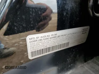 2006 Audi A6 3.2L z VIN WAUDH74F46N193537, wystawiony jako Copart lot #55841285 z przebiegiem 136 256 mil mil oraz Szkoda całkowita • Salvage title. Historia ofert i sprzedaży dostępna na DreamBid. Obrazek 12.