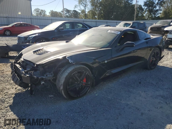 2016 Chevrolet Corvette 2LT with VIN 1G1YD2D73G5121850, listed as a Copart auction lot 76275944 with 58,252 mi miles and Salvage Title. Bid and sale history available at carsss.com. Image 1.