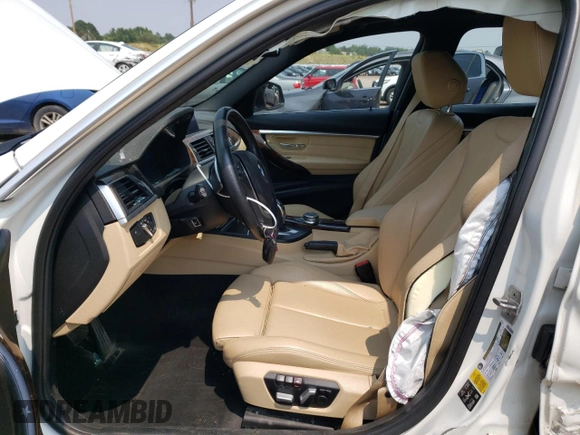 2018 BMW 3 Series 328d xDrive with VIN WBA8J1C53JA018885, listed as a Copart auction lot 64187624 with 84,392 mi miles and Salvage title. Bid and sale history available at DreamBid. Image 7.