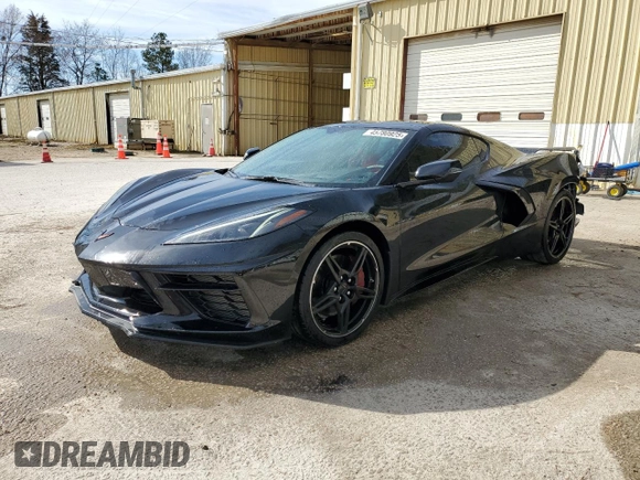 2023 Chevrolet Corvette 2LT with VIN 1G1YB2D44P5109847, listed as a Copart auction lot 45780925 with 7,558 mi miles and Salvage title. Bid and sale history available at DreamBid. Image 1.