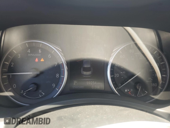 2018 Infiniti Q50 Red Sport 400 with VIN JN1FV7AR1JM700091, listed as a Copart auction lot 58004335 with 59,254 mi miles and Salvage title. Bid and sale history available at DreamBid. Image 9.