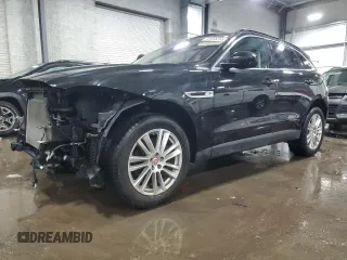 2018 Jaguar F-Pace 25t Prestige with VIN SADCK2FXXJA255410, listed as a Copart auction lot 45958285 with 90,423 mi miles and Salvage Title. Bid and sale history available at DreamBid. Image 1.
