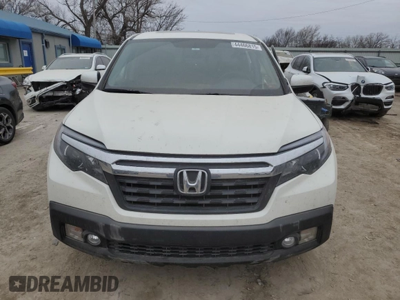 2019 Honda Ridgeline RTL-T with VIN 5FPYK3F65KB008827, listed as a Copart auction lot 44466815 with Not provided miles and Salvage title. Bid and sale history available at DreamBid. Image 5.