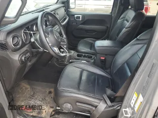 2020 Jeep Wrangler Unlimited Sahara with VIN 1C4HJXEN9LW121382, listed as a Copart auction lot 53279355 with 55,954 mi miles and Salvage title. Bid and sale history available at DreamBid. Image 7.