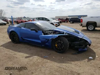 2019 Chevrolet Corvette Z06 2LZ with VIN 1G1YR2D6XK5604656, listed as a Copart auction lot 50536073 with 28,176 mi miles and Salvage Title. Bid and sale history available at carsss.com. Image 4.