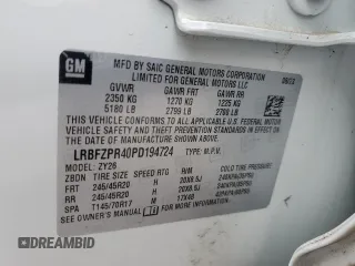2023 Buick Envision Essence with VIN LRBFZPR40PD194724, listed as a Copart auction lot 47682195 with Not Provided miles and Salvage Title. Bid and sale history available at carsss.com. Image 12.