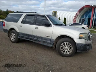 2007 Ford Expedition EL SSV with VIN 1FMFK16547LA19619, listed as a Copart auction lot 74055674 with 123,585 mi miles and Salvage Title. Bid and sale history available at carsss.com. Image 4.