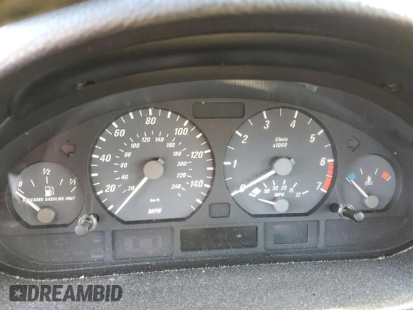 2000 BMW 3 Series 323Ci with VIN WBABM3342YJN88421, listed as a Copart auction lot 87962185 with Not Provided miles and Salvage Title. Bid and sale history available at DreamBid. Image 9.