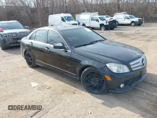2009 Mercedes-Benz C-Class 3.0L Sport with VIN WDDGF81X19F272239, listed as a IAAI auction lot 42033334 with 212,758 mi miles. Bid and sale history available at carsss.com. Image 1.