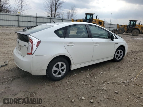 2015 Toyota Prius Four with VIN JTDKN3DU5F0452558, listed as a Copart auction lot 54937175 with Not Provided miles and Non Repairable. Bid and sale history available at DreamBid. Image 3.