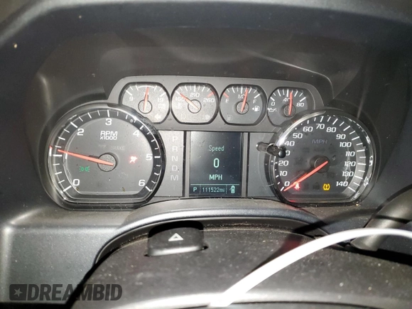 2016 Chevrolet Silverado 1500 LS with VIN 1GCVKNEC0GZ170977, listed as a Copart auction lot 80374554 with 111,522 mi miles and Salvage Title. Bid and sale history available at carsss.com. Image 9.