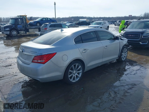 2014 Buick LaCrosse Leather with VIN 1G4GB5G35EF187094, listed as a IAAI auction lot 41663337 with 135,179 mi miles. Bid and sale history available at carsss.com. Image 4.