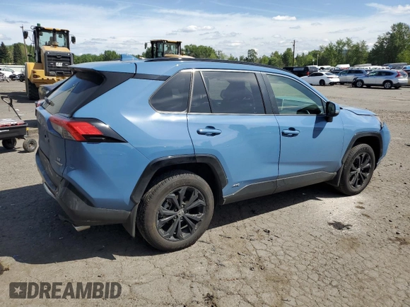2024 Toyota RAV4 Hybrid SE with VIN JTM16RFV6RD147620, listed as a Copart auction lot 54415215 with 5,705 mi miles and Salvage title. Bid and sale history available at DreamBid. Image 3.