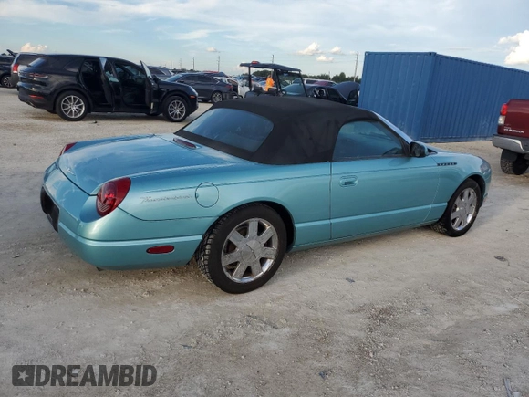 2002 Ford Thunderbird Hardtop Premium z VIN 1FAHP60A22Y123643, wystawiony jako Copart lot #73840684 z przebiegiem 47 589 mil mil oraz Szkoda całkowita • Salvage title. Historia ofert i sprzedaży dostępna na DreamBid. Obrazek 3.