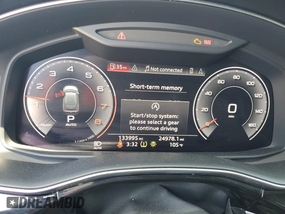2019 Audi Q8 Premium Plus with VIN WA1EVAF19KD020962, listed as a Copart auction lot 57027725 with 133,995 mi miles and Salvage title. Bid and sale history available at DreamBid. Image 9.