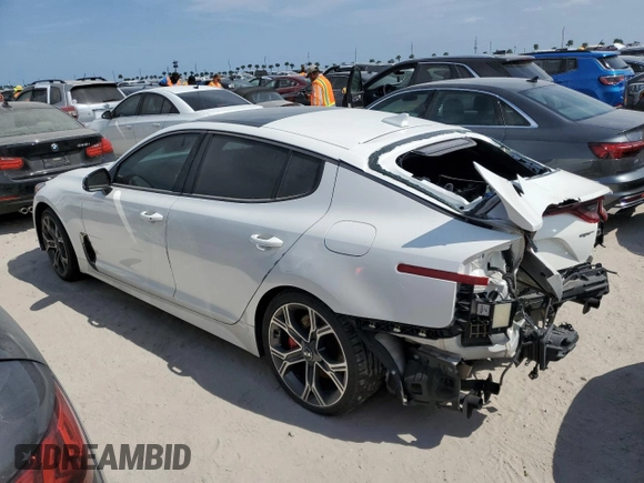 2019 Kia Stinger GT1 with VIN KNAE45LC2K6062123, listed as a Copart auction lot 76540484 with Not Provided miles and Non Repairable. Bid and sale history available at DreamBid. Image 2.