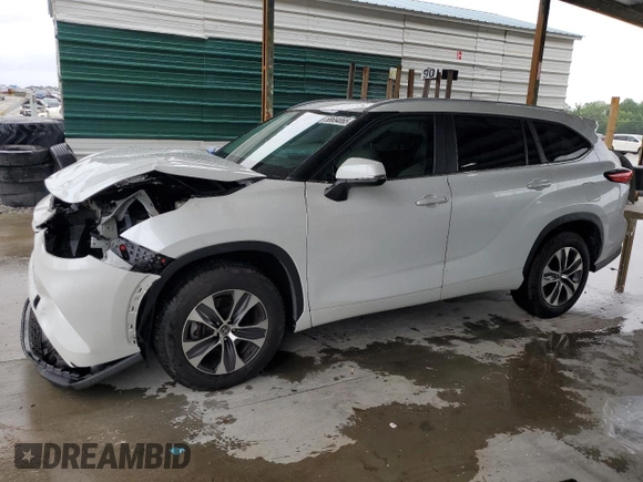 2023 Toyota Highlander L with VIN 5TDKDRAH8PS023507, listed as a Copart auction lot 58684065 with 50,294 mi miles and Salvage title. Bid and sale history available at DreamBid. Image 1.