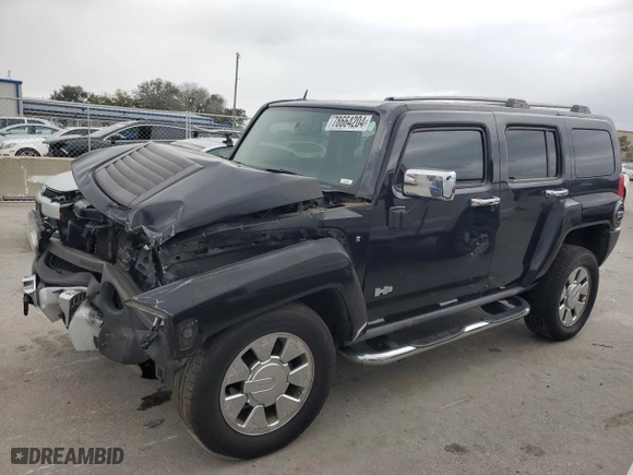 2008 Hummer H3 with VIN 5GTEN13E688130987, listed as a Copart auction lot 78664204 with 177,534 mi miles and Salvage Title. Bid and sale history available at carsss.com. Image 1.
