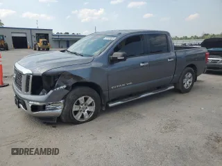 2018 Nissan Titan SV with VIN 1N6AA1E65JN509510, listed as a Copart auction lot 52459525 with 65,164 mi miles and Salvage Title. Bid and sale history available at carsss.com. Image 1.
