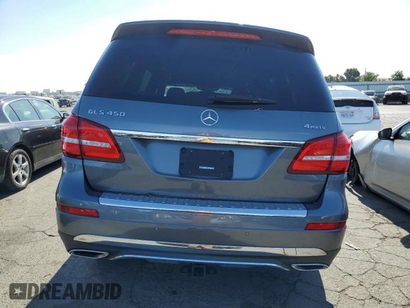 2019 Mercedes-Benz GLS with VIN 4JGDF6EE7KB231942, listed as a Copart auction lot 63784483 with 57,740 mi miles. Bid and sale history available at carsss.com. Image 6.