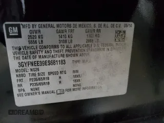 2014 Cadillac SRX Luxury Collection z VIN 3GYFNEE39ES681183, wystawiony jako Copart lot #57165295 z przebiegiem 110 780 mil mil oraz Szkoda całkowita • Salvage title. Historia ofert i sprzedaży dostępna na DreamBid. Obrazek 13.