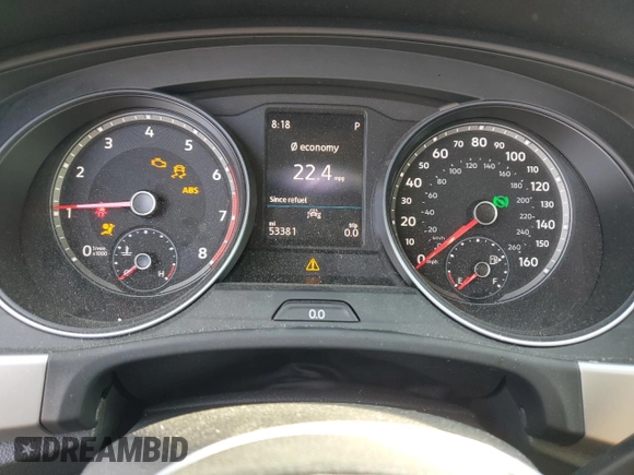 2021 Volkswagen Atlas S with VIN 1V2AP2CA7MC606267, listed as a Copart auction lot 56690154 with 53,381 mi miles and Salvage title. Bid and sale history available at DreamBid. Image 9.