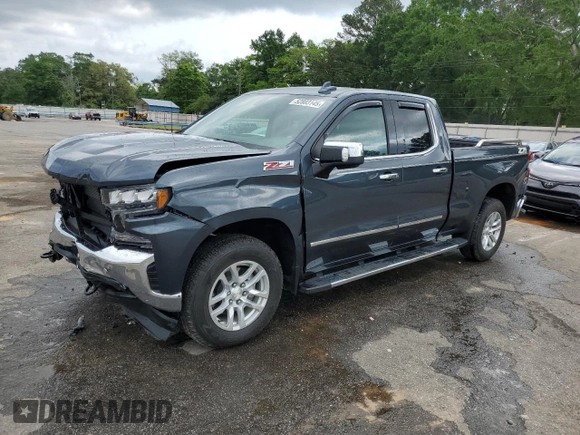 2019 Chevrolet Silverado 1500 LTZ with VIN 1GCRYGED4KZ177685, listed as a Copart auction lot 52803145 with 23,049 mi miles and Salvage Title. Bid and sale history available at DreamBid. Image 1.