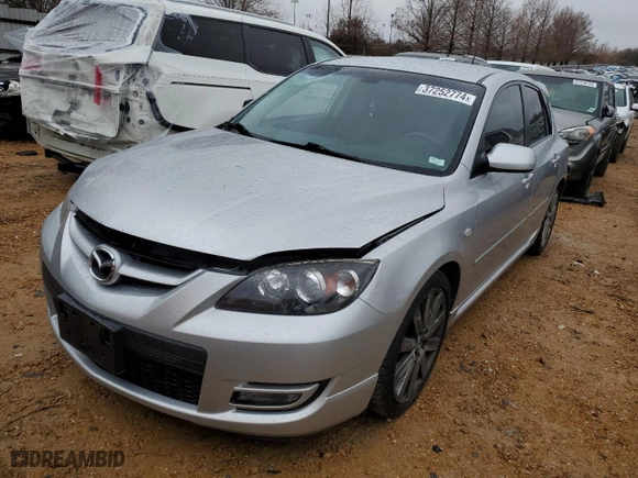 2008 Mazda Mazda3 Mazdaspeed3 GT *Ltd Avail* with VIN JM1BK34LX81775761, listed as a Copart auction lot 37252774 with NaN miles and Salvage Title. Bid and sale history available at carsss.com. Image 1.