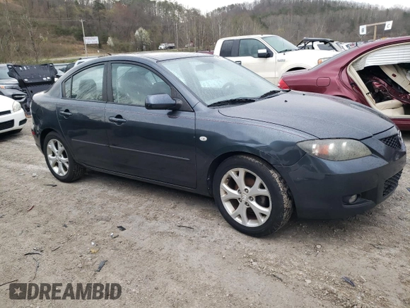 2009 Mazda Mazda3 i Touring Value with VIN JM1BK32F091217612, listed as a Copart auction lot 50907665 with 167,872 mi miles and Salvage Title. Bid and sale history available at carsss.com. Image 4.