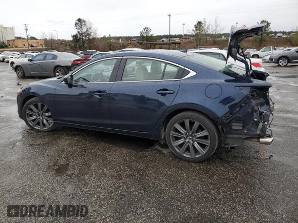 2018 Mazda 6 Grand Touring with VIN JM1GL1TY3J1305291, listed as a Copart auction lot 49159765 with 145,965 mi miles and Salvage Title. Bid and sale history available at DreamBid. Image 2.