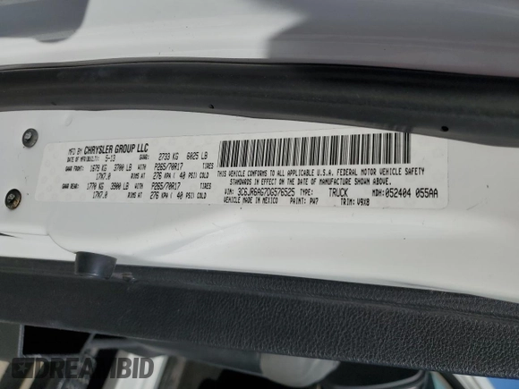 2013 Ram 1500 Tradesman with VIN 3C6JR6AG7DG576525, listed as a Copart auction lot 43770565 with 231,107 mi miles and Salvage title. Bid and sale history available at DreamBid. Image 14.