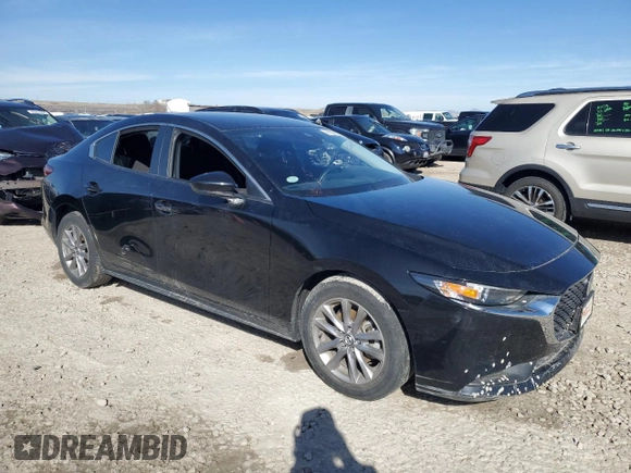 2021 Mazda 3 S with VIN JM1BPAAL9M1345188, listed as a Copart auction lot 47891095 with 37,031 mi miles and Salvage title. Bid and sale history available at DreamBid. Image 4.