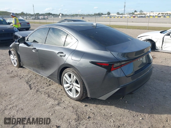 2024 Lexus IS with VIN JTHCA1D24R5131782, listed as a IAAI auction lot 41195539 with 4,104 mi miles. Bid and sale history available at carsss.com. Image 3.