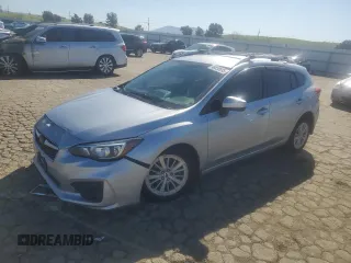 2018 Subaru Impreza Premium with VIN 4S3GTAD67J3704965, listed as a Copart auction lot 46838935 with 68,821 mi miles and Salvage Title. Bid and sale history available at carsss.com. Image 1.