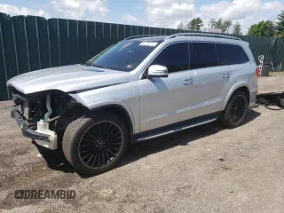 2017 Mercedes-Benz GLS 550 with VIN 4JGDF7DE0HA739465, listed as a Copart auction lot 60755225 with 88,738 mi miles and Salvage title. Bid and sale history available at DreamBid. Image 1.