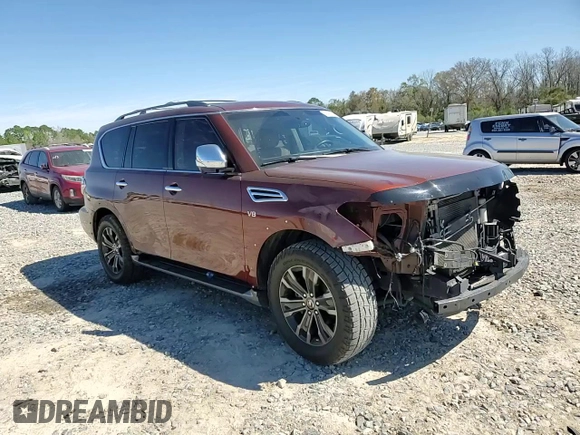 2017 Nissan Armada Platinum with VIN JN8AY2NF5H9303731, listed as a Copart auction lot 48478935 with 125,384 mi miles and Salvage Title. Bid and sale history available at carsss.com. Image 12.
