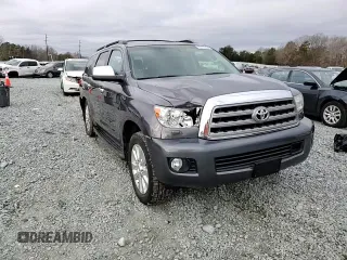 2016 Toyota Sequoia Platinum with VIN 5TDDW5G19GS141944, listed as a Copart auction lot 85374424 with 163,072 mi miles and Salvage Title. Bid and sale history available at carsss.com. Image 12.